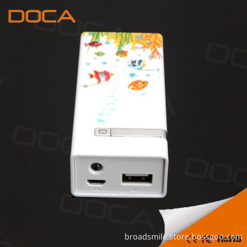 DOCA D535 5600mAh Universal portable Power Bank for Mobiles and Tablet